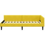  Kutni okvir kreveta s uzglavljem Žuta 80 cm x 200 cm Baršun | Eponuda.ba