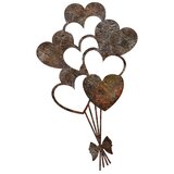 Asir zidna dekoracija metalna Srca 35x21 cm Cene