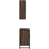 vidaXL 2-dijelni set kupaonskog namještaja boja smeđeg hrasta drveni | shoptok.hr