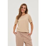 Marisse Plain Beige T-Shirt | shoptok.hr