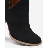 Resti Black women's ankle boots with cut-outs Encura - Footwear | ePonuda.com