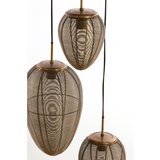 Light & Living mat črna/v bronasti barvi viseča svetilka s kovinskim senčilom ø 36 cm yaelle – | Shoptok.si