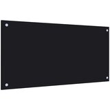  Kuhinjska zaštita od prskanja crna 80 x 40 cm kaljeno staklo | shoptok.hr