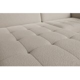 ELTAP Bež raztegljiva/s prostorom za shranjevanje kotna sedežna garnitura iz tkanine bouclé (levi kot/z ležalnikom) Gomsi – | Shoptok.si