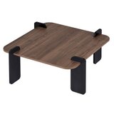 Hanah home Sto za dnevnu sobu Marais Venezia Walnut Wood Black | Eponuda.com