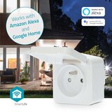 Nedis Wi-Fi povezan IP44 z merilnikom moči 3680W tip E z zaklopko, (5000310030) | Shoptok.si
