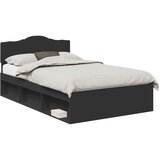 vidaXL Konstrukcija postelje Črna 120 x 190 cm Masivno borovo les, (5000102128) | Shoptok.si