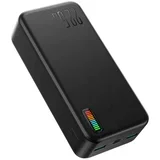 - Power Bank Dazzling Series (JR-QP196) - 2xUSB- Type-C- Micro-USB- LED za provjeru baterije- 22.5W- 30000mAh - crna