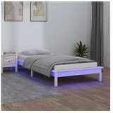  Okvir kreveta bijeli 75x190 cm za jednu osobu masivno drvo | shoptok.hr
