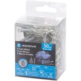 Aigostar LED spoljni božićni niz 50xLED/8 funkcija 3xAA 5,3m IP44 hladno bela | Eponuda.com