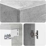  Ormar za montažu na zid Betonska siva 33 x 34,5 x 90 cm | Shoptok.si
