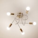  plafonski luster oxford 5xE27/15W/230V zlatna/bela | Eponuda.com