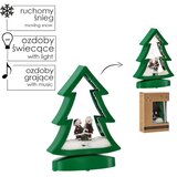 Molarem Home Božićni LED ukras – Božićno drvo s osvjetljenjem, glazbom i snijegom - 27 cm | shoptok.hr