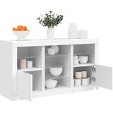vidaXL Komoda s LED svjetlima bijela 123 x 37 x 67 cm Cijene