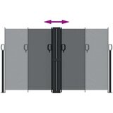 vidaXL Bočna tenda na uvlačenje crna 140 x 1200 cm | shoptok.hr