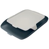 Leitz Cosy pladenj za dokumente s pladnjem za organizatorje, žametno siv | Shoptok.si
