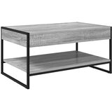 vidaXL Klubska miza Siva Sonoma 80 x 50 x 40 cm Konstruiran les | Shoptok.si