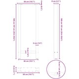  Noge za barski stol Bijele 2 kom 50 x (100-101) cm Čelične | shoptok.hr