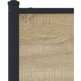 vidaXL Kovinski posteljni okvir z vzglavjem sonoma hrast 137x190 cm, (21322034) | Shoptok.si