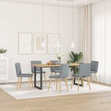 Maison Chic Jedilni stoli - Vzorci stoli 6 kosov svetlo sivo blago A1306, (22031721) | Shoptok.si