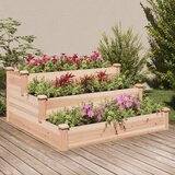 vidaXL Vrtna visoka greda 120x120x56 cm trden les jelke Cene