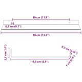 Polica na zidu s policom Zidne 2 pcs Ružičasta 40 x 18 x 2 5 cm - Ružičasta 40 x 18 cm 2 | shoptok.hr