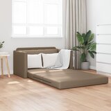 vidaXL floor sofa bed 2-v-1 kapučino 124x71x78 cm umetno usnje Cene