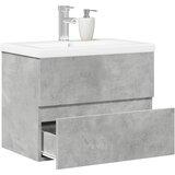  2-dijelni set kupaonskog namještaja siva boja betona drveni 60 x 38.5 x 45 cm | Shoptok.si