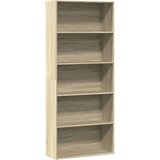 vidaXL Knjižna omara sonoma hrast 80x30x189 cm inženirski les | Shoptok.si