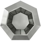 vidaXL Sadilica 2 pcs Srebrno 100 x 100 x 80 cm Cinkani čelik | shoptok.hr