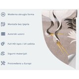  Okrugla fototapeta - Herons painted with ink 180x180 | shoptok.hr