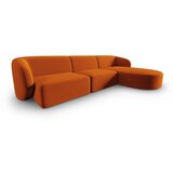Milo Casa Baršunasti kutna garnitura boja terakote (s desnim kutom/s ležaljkom) Paolo – | shoptok.hr