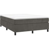  Za krevet s oprugama tamnosivi 140x190 cm baršunasti | shoptok.hr