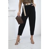 Kesi Włoski Summer Punto trousers with leg closure black | Shoptok.si