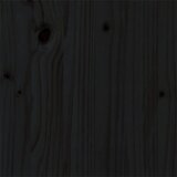  Okvir za krevet od masivnog drva crni 90 x 200 cm | shoptok.hr