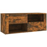 Maison Chic TV omarica - TV stojalo - Televizijska omarica dimljeni hrast 100x35x40 cm inženirski les, (21698699) Cene