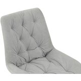 CARRYHOME stol, kovina, tekstil črna, svetlo modra | Shoptok.si