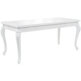 vidaXL Jedilna miza 179x89x81 cm visok sijaj bele barve Cene
