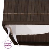  Košara za rublje od bambusa pravokutna tamnosmeđa | shoptok.hr