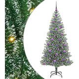vidaXL Umjetno božično drevo s snežno obloženimi vejicami in LED lučko | Shoptok.si