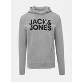 Jack & Jones Grey Annealed Hoodie Corp