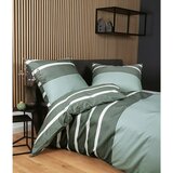 Janine POSTELJNINA 135/200 cm mako saten žajbljevo zelena | Shoptok.si