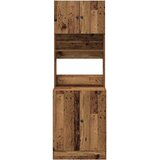  Kuhinjski bufet s policom 2 pcs Staro drvo 60 x 50 x 180 cm | Eponuda.com