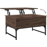  Stolić za kavu smeđa boja hrasta 70x50x40 cm od drva i metala | shoptok.hr