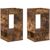  Stranska miza 2 pcs Dimljeni oreh 30 x 30 x 56 cm, (5000201969) | Shoptok.si