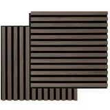 Akustični panel SQUARE Oreh (520 x 520 x 22 mm, Število plošč: 2 kos)