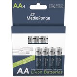  Baterija lr 06 aa 1,5 v mediarange 1/4 alkalna za polnjenje usb-c mrbat161 MEDIARANGE | Shoptok.si