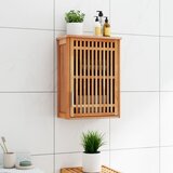 vidaXL Zidni kupaonski ormarić 42 x 23 x 60 cm od masivnog drva oraha Cijene