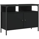 Maison Chic Omarica za umivalnik - Umivalniška omarica črna 80x30x60 cm inženirski les, (21758949) Cene