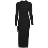 Michael Kors MERINO RUCHED MIDI DRESS Crna Cijene